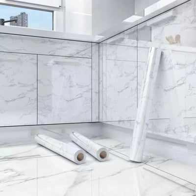 Marble Kitchen Oil-Proof Film Waterproof Tile