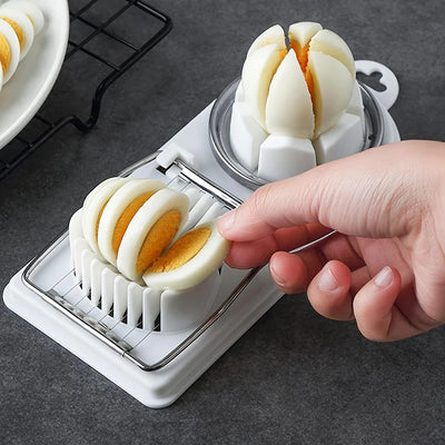 Multifunctional PP Base egg cutter steel wire