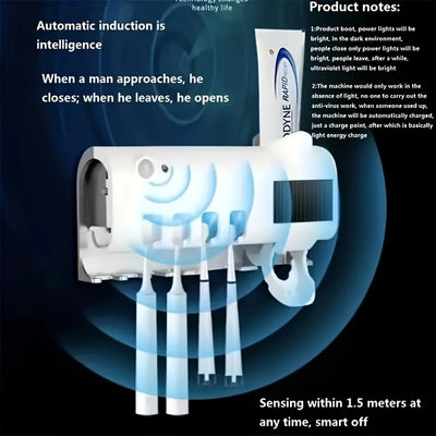 Smart Toothbrush Disinfector UV Free Punch