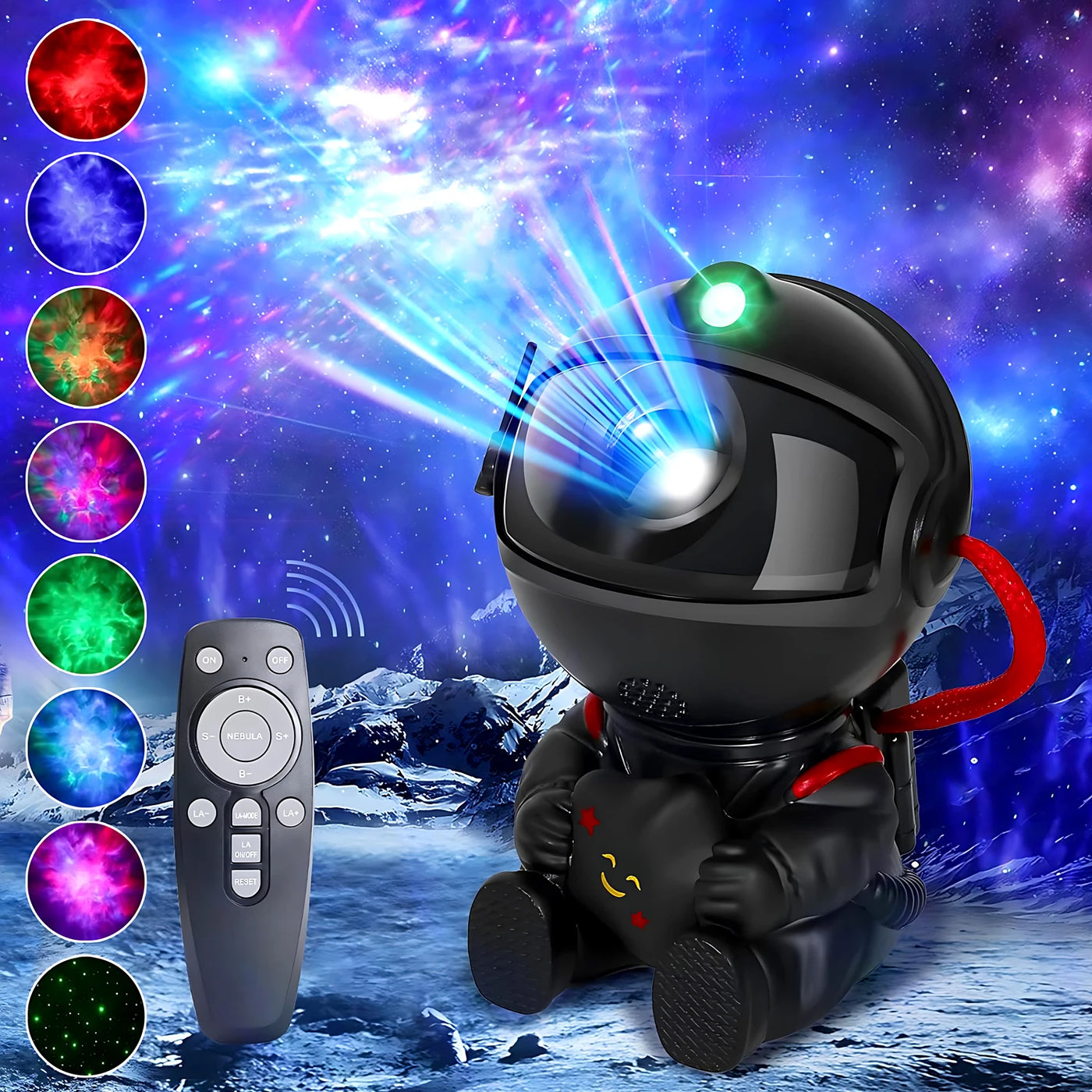 Star Projector Galaxy Night Light Astronaut