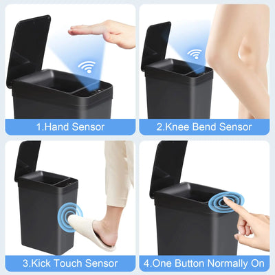 Bathroom Touchless Trash, Motion Sensor