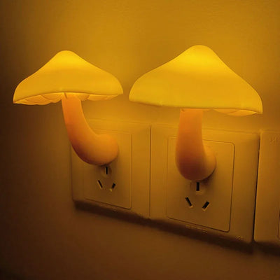 Bedroom Led Night Light Mushroom Wall