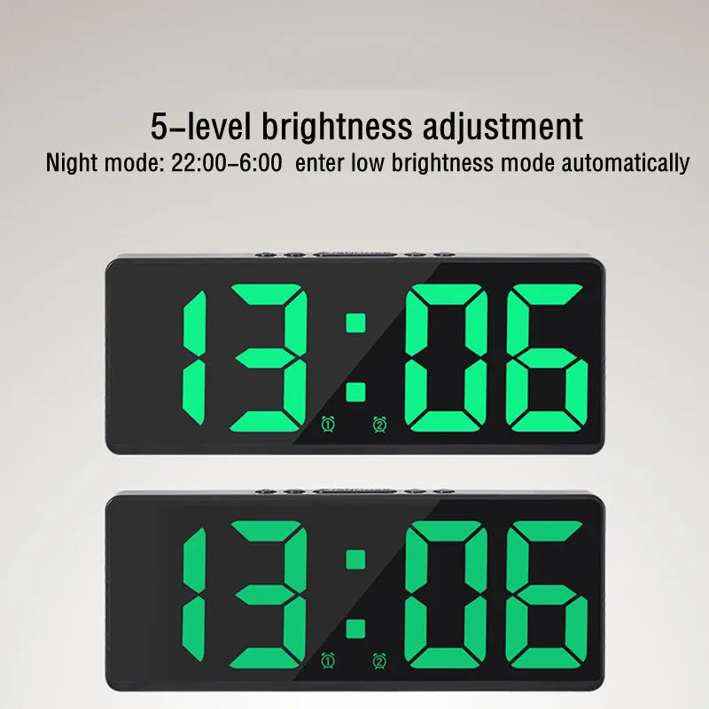 Digital Alarm Clock Voice Control Teperature