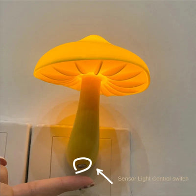 Bedroom Led Night Light Mushroom Wall