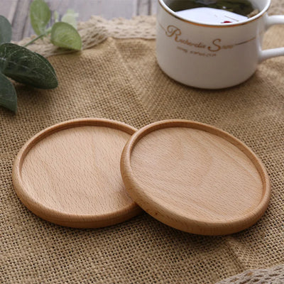 Solid Walnut Wood Coaster Round Square